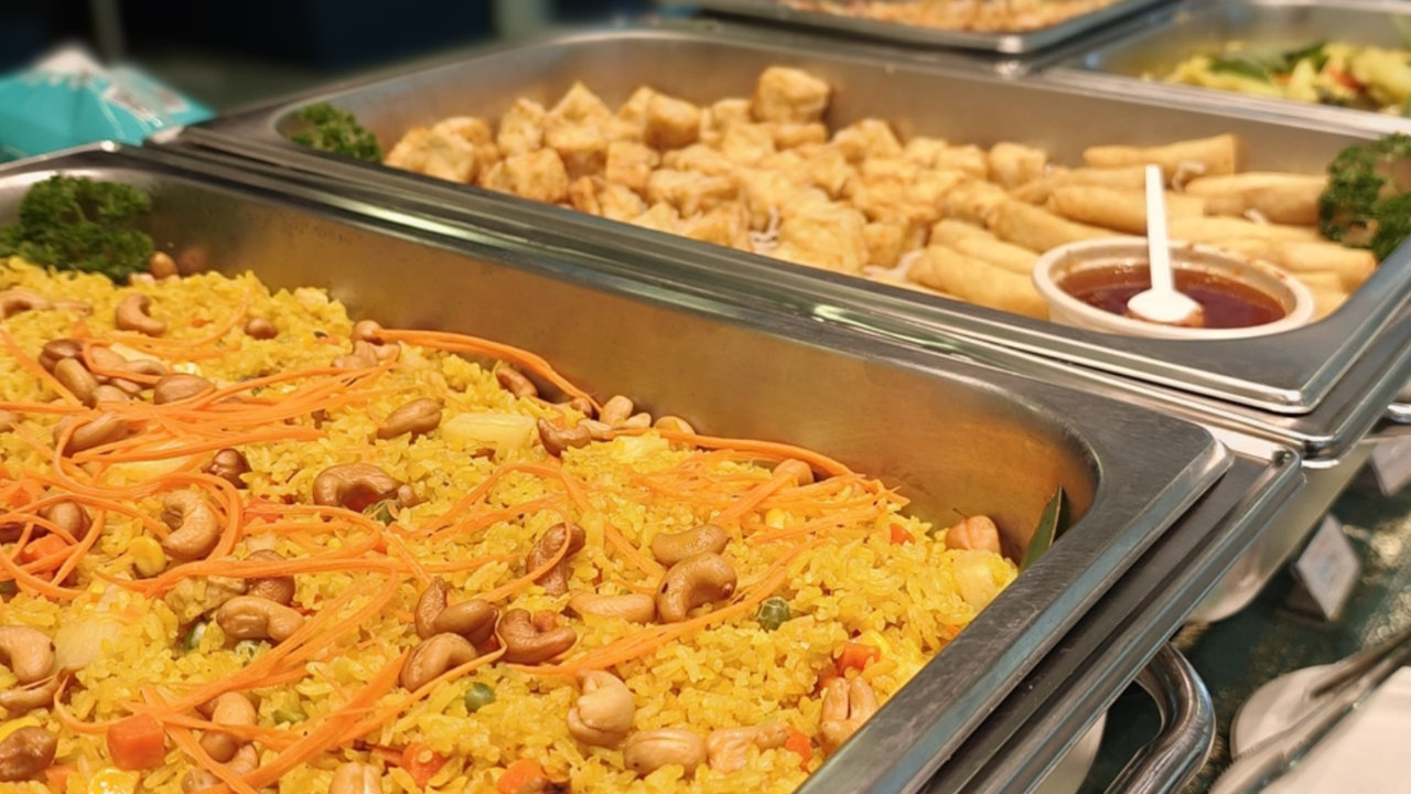 Plant-based Thai catering dishes